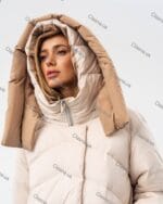 Женский зимний пуховик с двумя капюшонами 2298 - Зображення 15