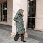 Женский зимний пуховик с двумя капюшонами 2298 - Зображення 6