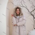 Женский зимний пуховик с капюшоном 73279 - Зображення 2
