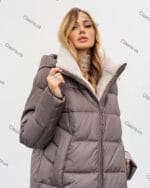 Женская зимняя куртка с капюшоном 73312 - Зображення 4
