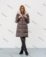 Женская зимняя куртка с капюшоном 73312 - Зображення 2