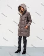 Женская зимняя куртка с капюшоном 73312 - Зображення 5