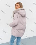 Женская зимняя короткая куртка с капюшоном 78011 - Зображення 12