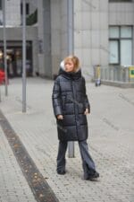 Женский зимний пуховик с двумя капюшонами 511 - Зображення 4