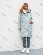 Жіночий зимовий пуховик з капюшоном 23D930