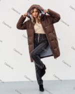 Женская зимняя куртка с капюшоном 23A203 - Зображення 2