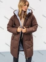 Женская зимняя куртка с капюшоном 23A203 - Зображення 3