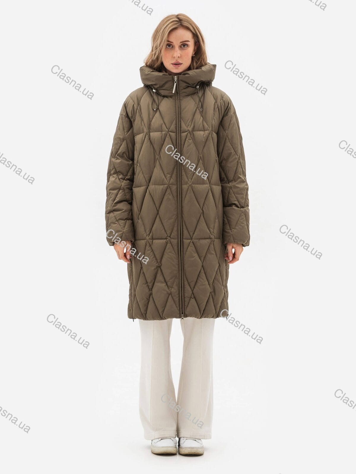 Женское зимнее стеганое пальто 051-1 big size - Зображення 5