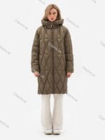 Женское зимнее стеганое пальто 051-1 big size - Зображення 5