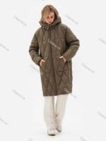 Женское зимнее стеганое пальто 051-1 big size - Зображення 6