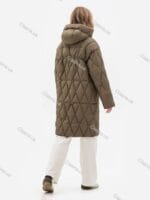 Женское зимнее стеганое пальто 051-1 big size - Зображення 8