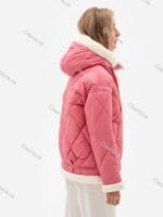 Женская короткая куртка с капюшоном 256D - Зображення 3