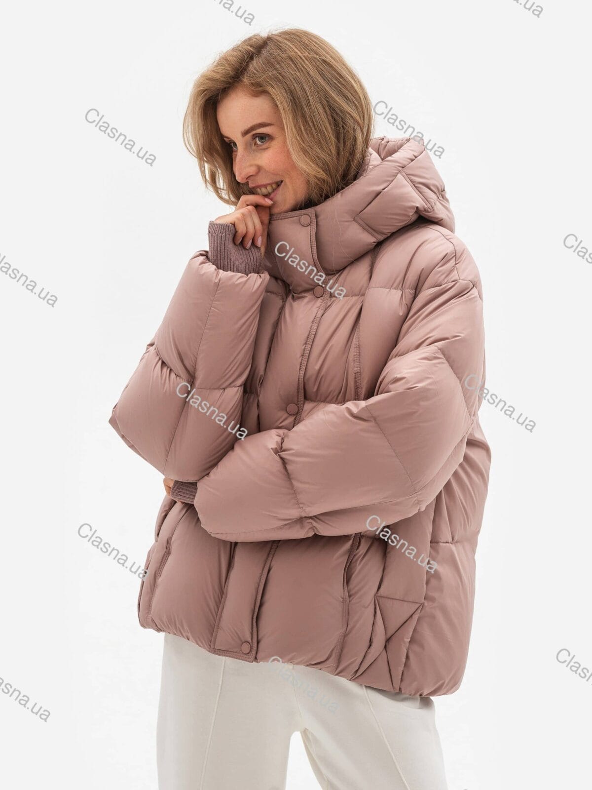 Женская короткая куртка с капюшоном 269 - Зображення 4