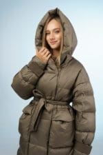 Женский зимний пуховик с капюшоном 8056 - Зображення 4