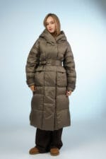 Женский зимний пуховик с капюшоном 8056 - Зображення 2