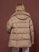 Женская зимняя куртка с капюшоном 4573 big size - Зображення 5
