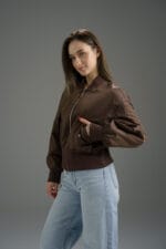 Женская весенняя куртка бомбер 26С906 - Зображення 12